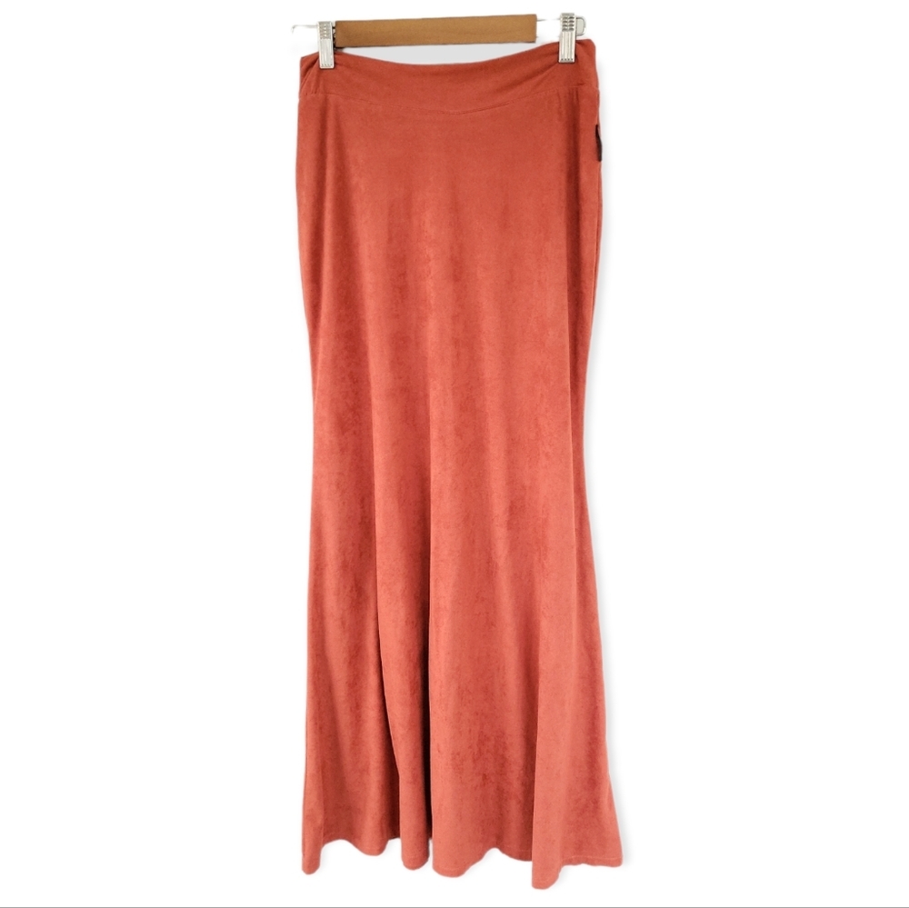Maria Amore Terra Cotta Brazilian Maxi Skirt S/4